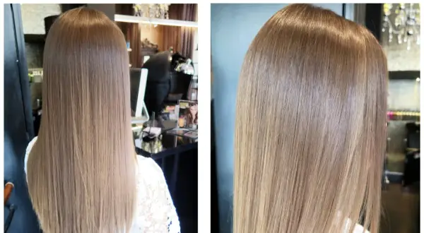 Naturlig ljusbrun ombre. Med denna teknik kan man tona håret ljusare för en mjuk övergång.