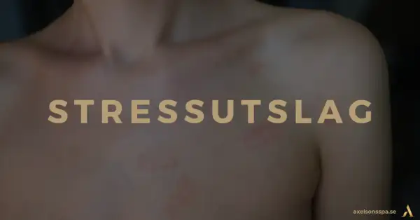 När stressen sätter sig på huden syns det som ett tydligt stressutslag.